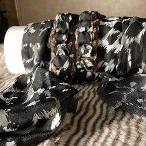 Coconut chain animal bow braided belt